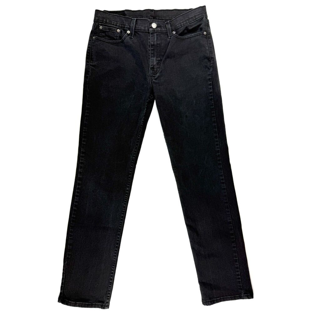 Levi's 514 Straight Fit Jeans Black Wash W30 L32 Waterless Denim